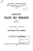 Tapa de Traité des principes.