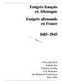 Tapa de Deutsche Emigranten in Frankreich, französische Emigranten in Deutschland 1685-1945