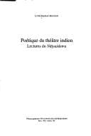Tapa de Poétique du théâtre indien