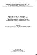 Tapa de Munuscula romana