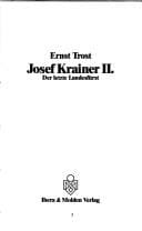 Tapa de Josef Krainer II
