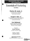 Tapa de Grademaker study guide and workbook [to] Essentials of marketing