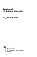 Tapa de Principles of Air Pollution Meteorology Lyons