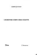 Tapa de L' écriture-corps chez Colette