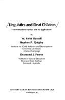 Tapa de Linguistics and deaf children