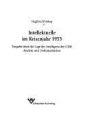 Tapa de Intellektuelle im Krisenjahr 1953