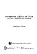 Tapa de Diversiones públicas en Lima, 1890-1920