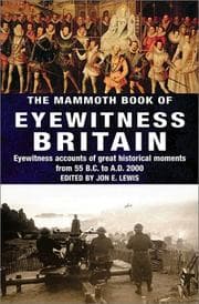 Tapa de The Mammoth Book of Eyewitness Britain