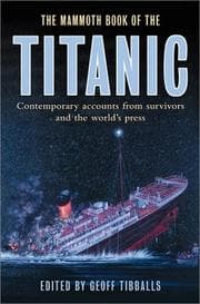 Tapa de The mammoth book of the Titanic