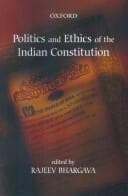 Tapa de Politics and Ethics of the Indian Constitution