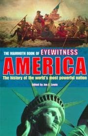 Tapa de The mammoth book of eyewitness America