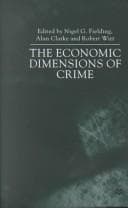 Tapa de The economic dimensions of crime
