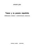 Tapa de Tasso y la poesía española