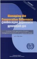 Tapa de Managing the cooperative difference