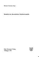 Tapa de Modelle des literarischen Strukturwandels