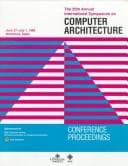 Tapa de The 25th Annual International Symposium on Computer Architecture