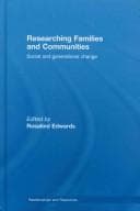 Tapa de Researching families and communities