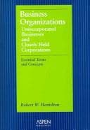 Tapa de Business Organizations: Unincorporated Businesses & Closely Held Corporations