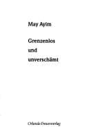 Tapa de Grenzenlos und unverschämt