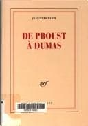 Tapa de De Proust à Dumas