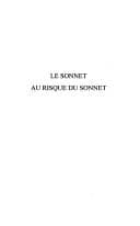 Tapa de Le sonnet au risque du sonnet