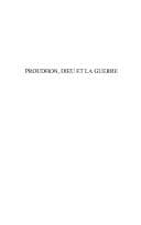 Tapa de Proudhon, Dieu et la guerre