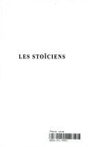Tapa de Les stoiciens