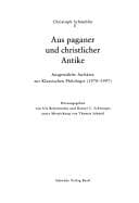 Tapa de Aus paganer und christlicher Antike