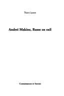 Tapa de Andrei Makine, russe en exil