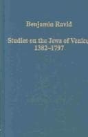 Tapa de Studies on the Jews of Venice, 1392-1797