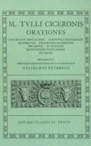 Tapa de Orationes: Volume I