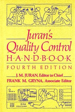 Tapa de Juran's quality control handbook