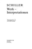 Tapa de Schiller: Werk-Interpretationen
