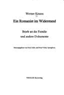 Tapa de Ein Romanist im Widerstand
