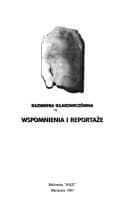 Tapa de Wspomnienia i reportaże