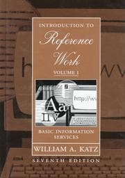 Tapa de Introduction to Reference Work, Volume I