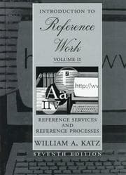 Tapa de Introduction to Reference Work, Volume II