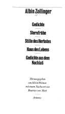 Tapa de Gedichte [1933]; Sternfrühe ; Stille des Herbstes ; Haus des Lebens ; Gedichte aus dem Nachlass
