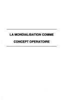 Tapa de La mondialisation comme concept opératoire