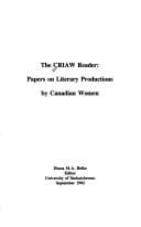 Tapa de The CRIAW reader