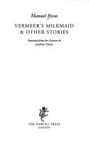 Tapa de Vermeer's milkmaid & other stories