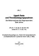 Tapa de Ugarit-Texte und Thronbesteigungspsalmen