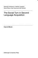Tapa de SOCIAL TURN IN SECOND LANGUAGE ACQUISITION