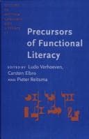 Tapa de Precursors of functional literacy
