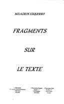 Tapa de Fragments sur le texte