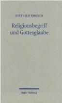 Tapa de Religionsbegriff und Gottesglaube