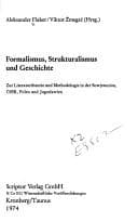 Tapa de Formalismus, Strukturalismus und Geschichte