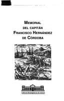 Tapa de Memorial del capitán Francisco Hernández de Córdoba