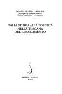 Tapa de Dalla storia alla politica nella Toscana del Rinascimento