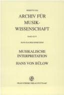 Tapa de Musikalische Interpretation Hans von Bülow